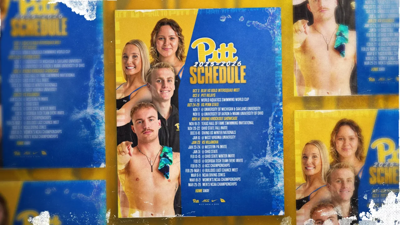 Pitt Swimming & Diving Announces 2025-26 Schedule
