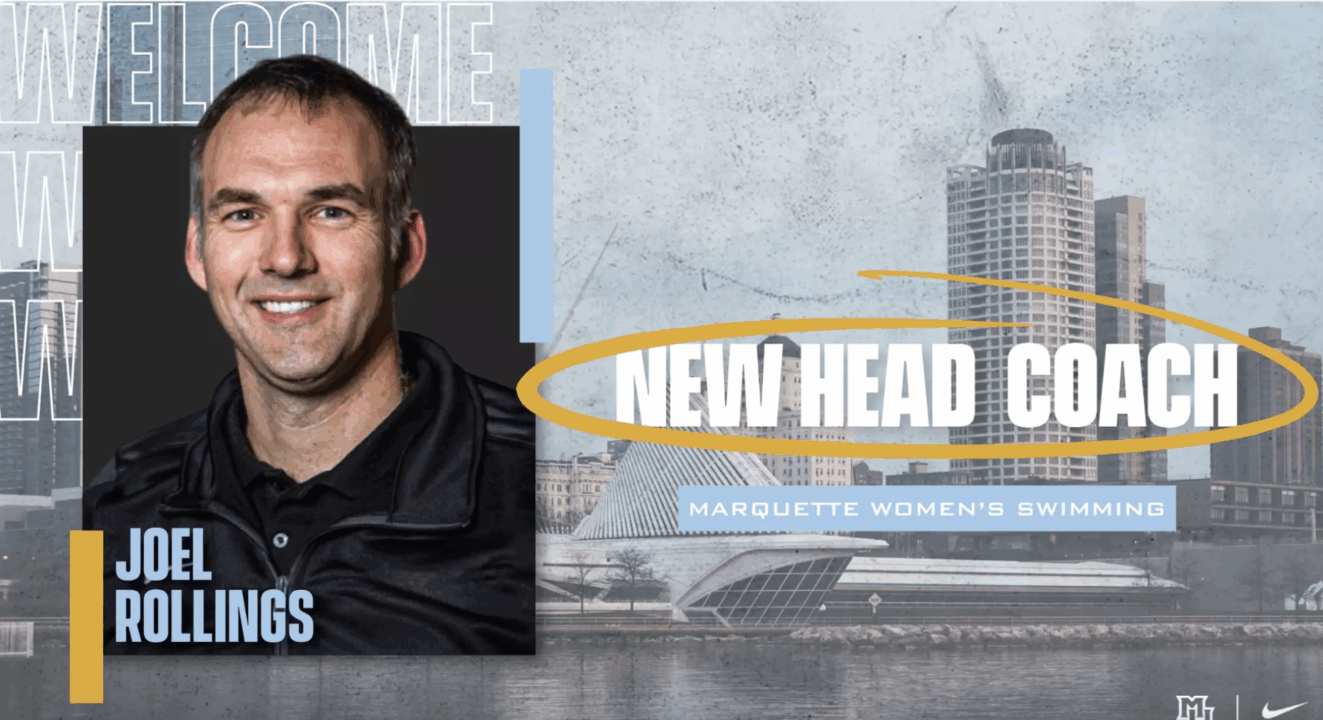 Joel Rollings Named First Head Coach of Marquette Women’s Swim Program