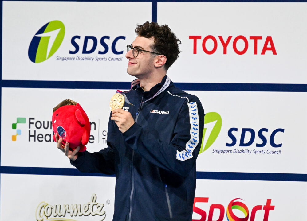 Federico Bicelli Argento Nei 100 Stile Libero S7 Ai Mondiali Di Nuoto Paralimpico A Singapore