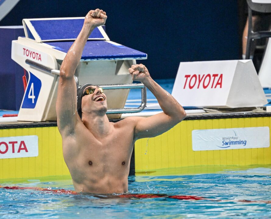 Simone Barlaam Trionfa Nei 100 Stile Libero S9 Ai Mondiali Paraswimming Di Singapore