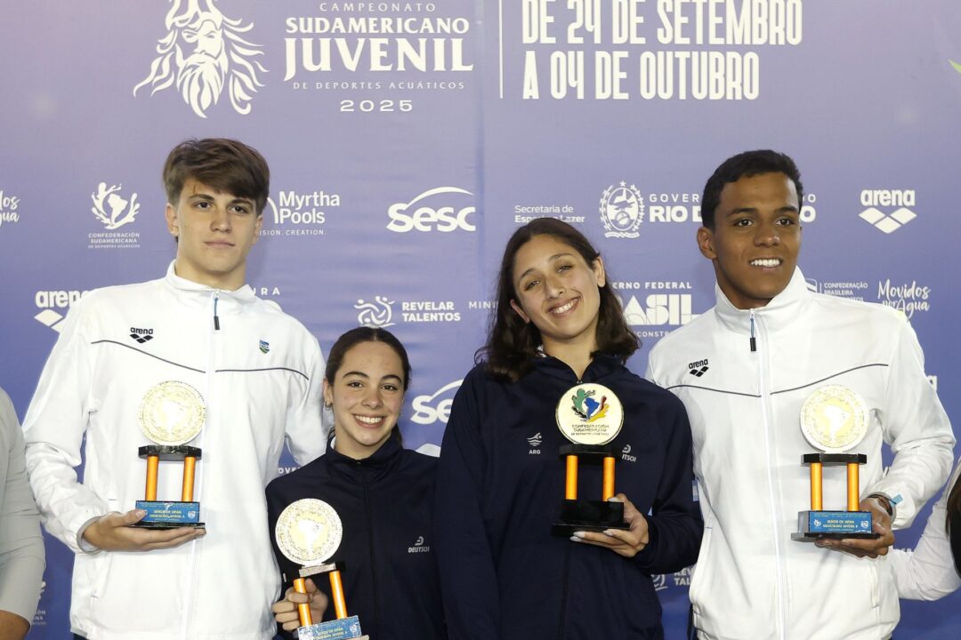 Los mejores del Campeonato Sudamericano Juvenil de natación 2025