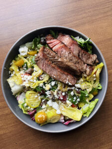 The Hungry Swimmer: Mediterranean Steak Salad