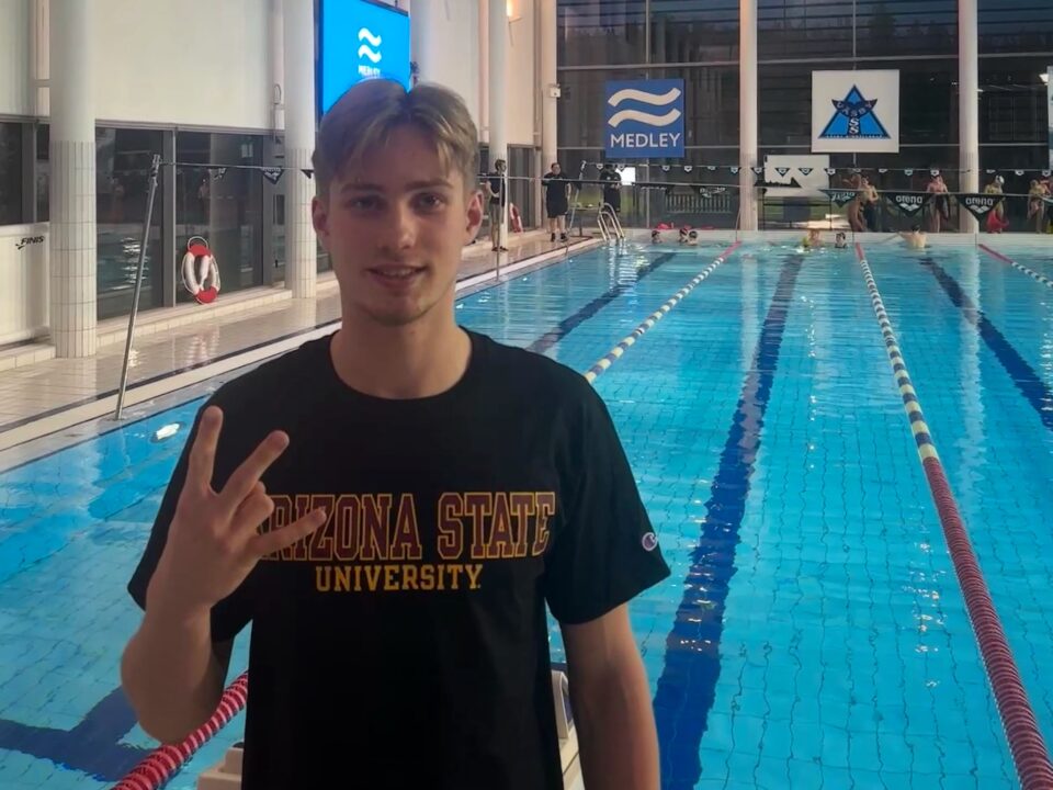 Arizona State Lands Big Commitment from Swedish Breaststroke Talent Oliver Munn for 2026