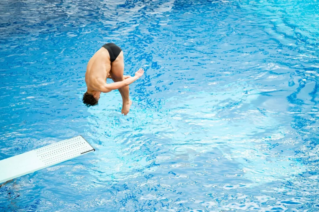 Air Force Tops Army In Diving Dual