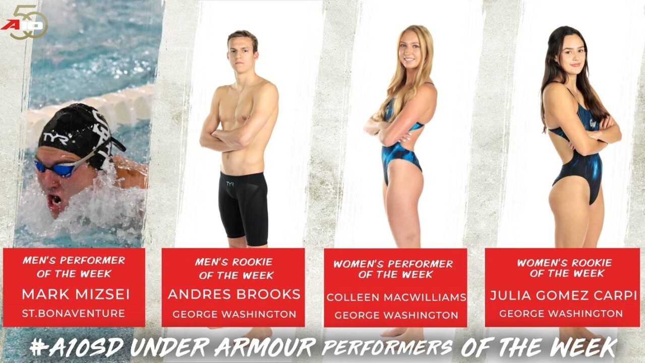 George Washington Sweeps Women’s A10 Weekly Awards; GW and St. Bonaventure Split Men’s Honors