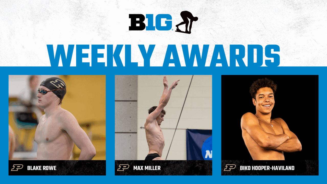 Purdue Sweeps Men’s Big Ten Weekly Swim & Dive Awards