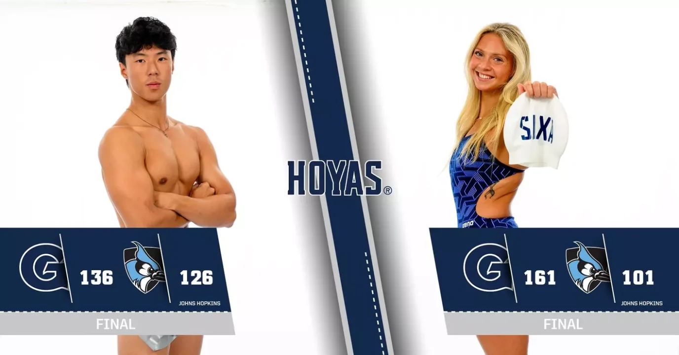 Georgetown Breaks Five Pool Records In Sweep of Johns Hopkins