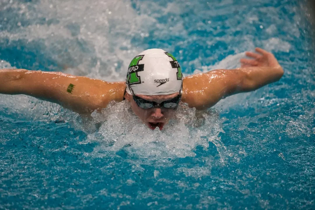 Marshall Edges Out James Madison As Dukes Down 14-Year-Old Relay Pool Record