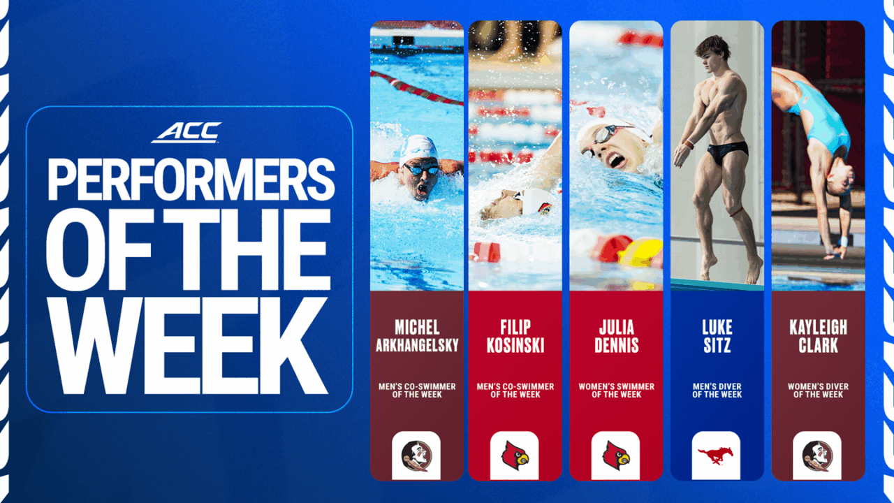 Dennis Named ACC Women’s Swimmer of the Week, Arkhangelsky & Kosinski Share Men’s Award