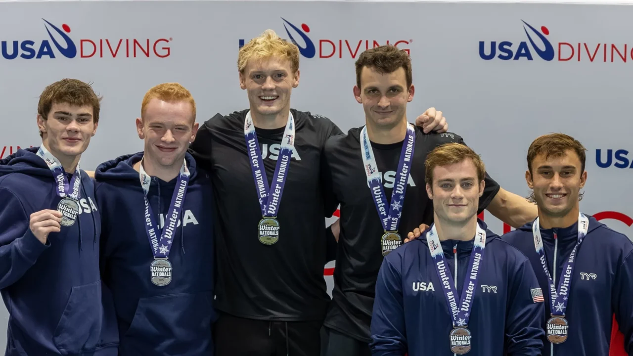 Henninger/Ryan, Cranford/Roselli Win Synchro Gold At USA Diving Winter Nationals