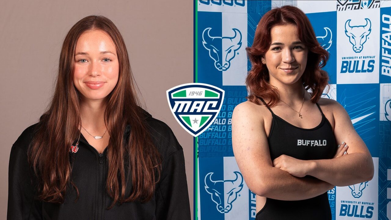 Kaylin Herbet, Adele Melamud Earn MAC Women’s Swimmer & Diver of the Week Honors