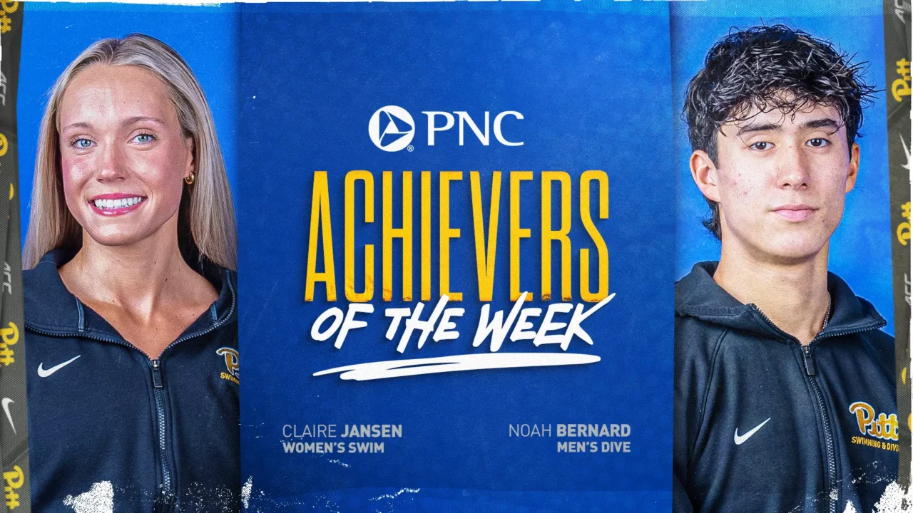 Claire Jansen, Noah Bernard Named Pitt’s PNC Achievers of the Week