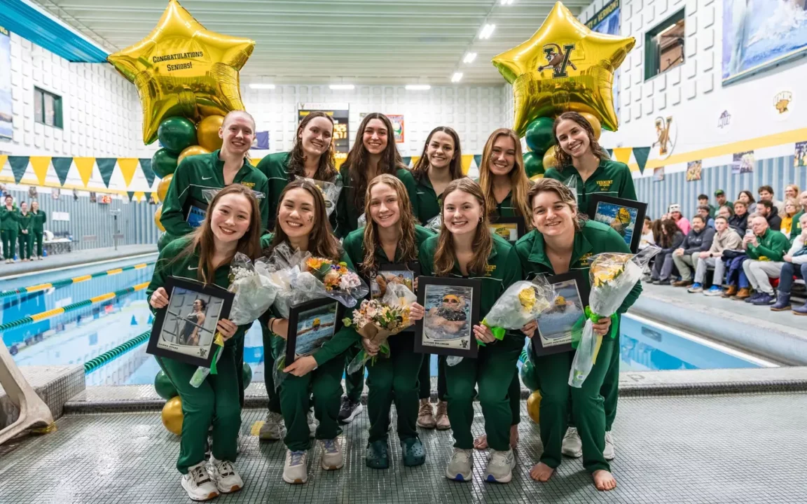 Six Pool Records Fall as Vermont Catamounts Defeat Siena on Senior Day