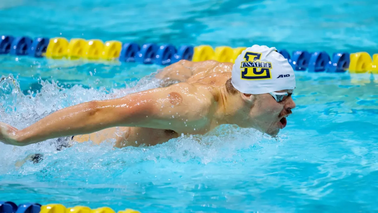 Felix Jedbratt Clocks 45.0 to Defend 100 Fly Title at A-10 Championships