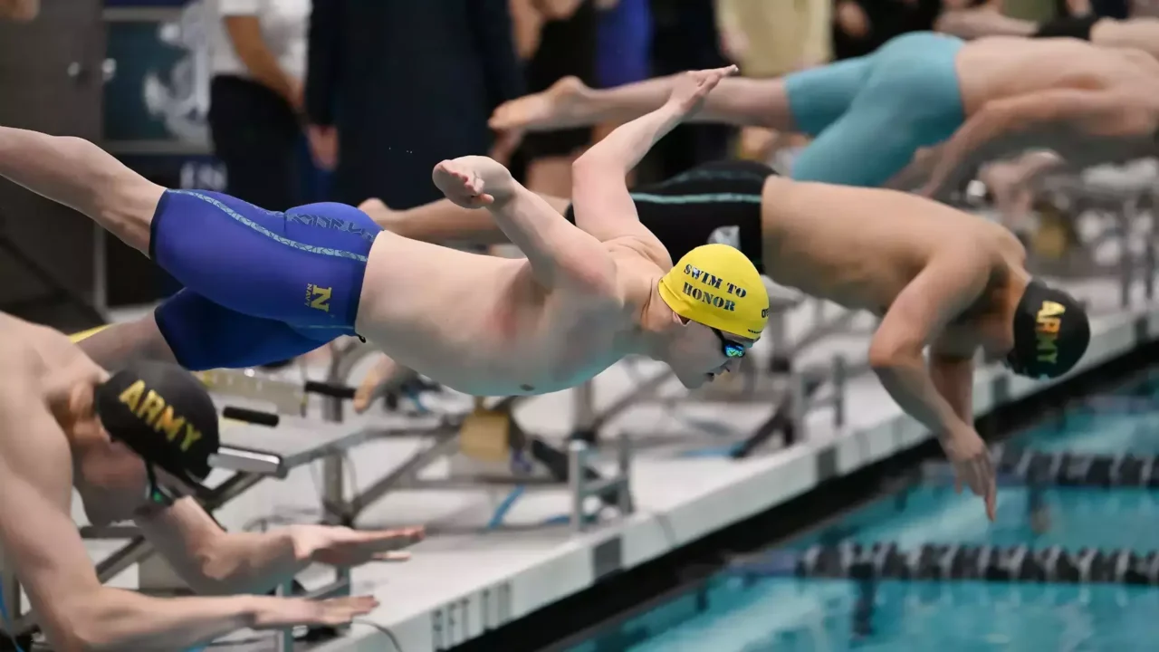 Mids Win 21 Events, Lehigh’s Zoe Davies Sets 100 Breast Record At Unscored Navy Invite
