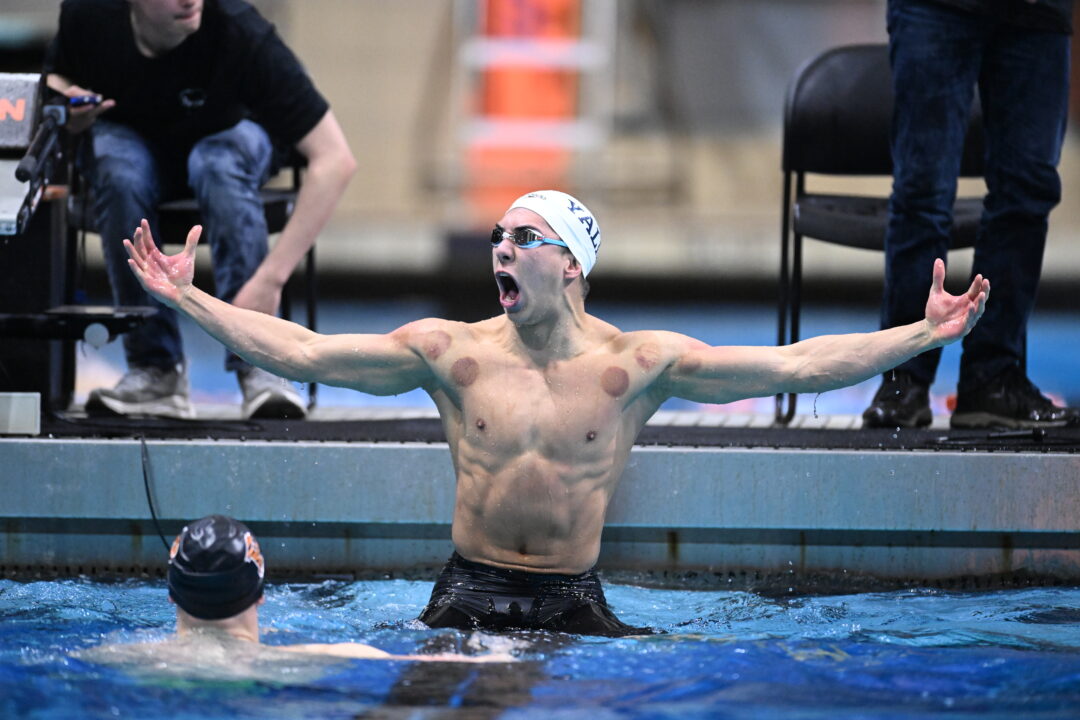 Nicholas Finch Takes Down Meet Record, Ties Ivy League Record with 18.82 50 Free