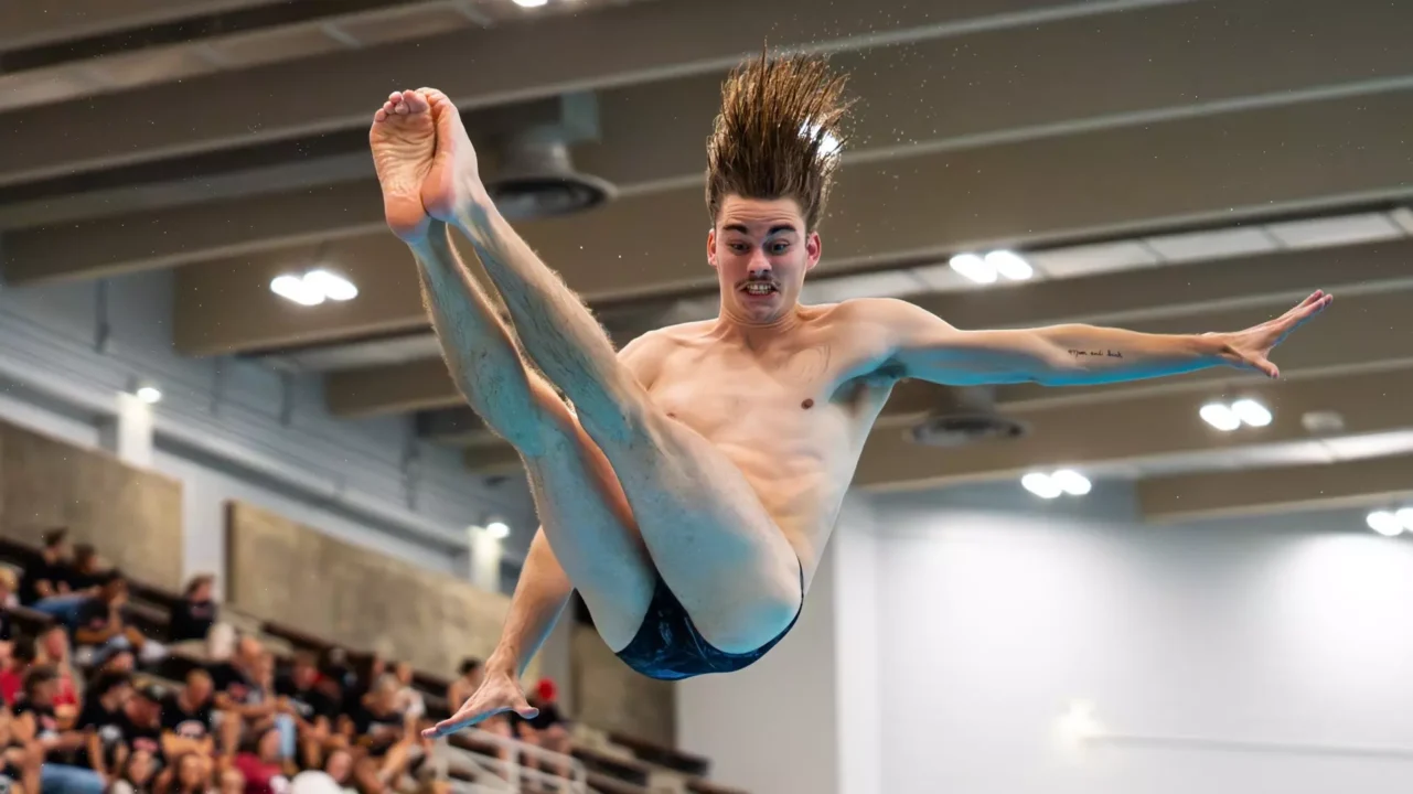 Mueller, Larson & Robbins Lead Host Mavericks At Omaha Diving Invite