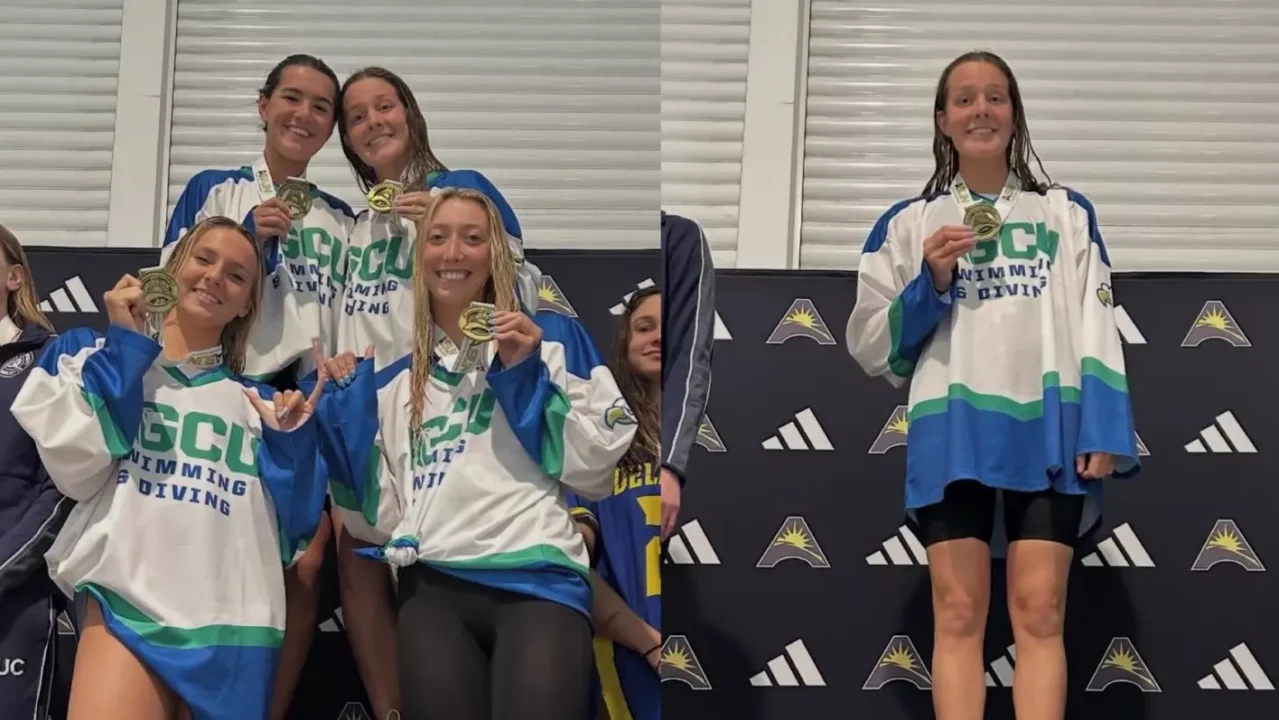 FGCU and Queens Set Women’s, Men’s 200 Medley Relay Conference Records on Day 1 of ASUN Champs