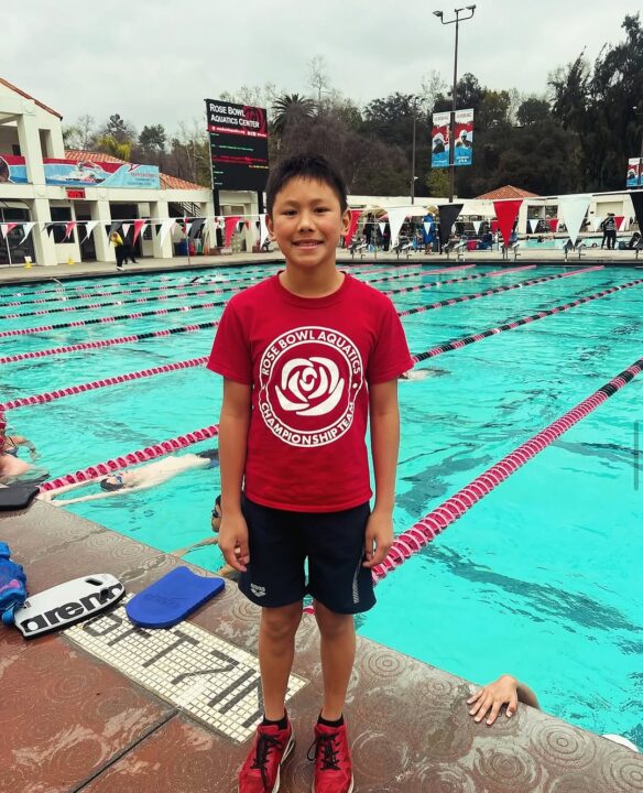 Jacob Lee Moves Into Top 10 of the 11-12 Age Group in the 50 Breast Just Weeks Before Aging Up