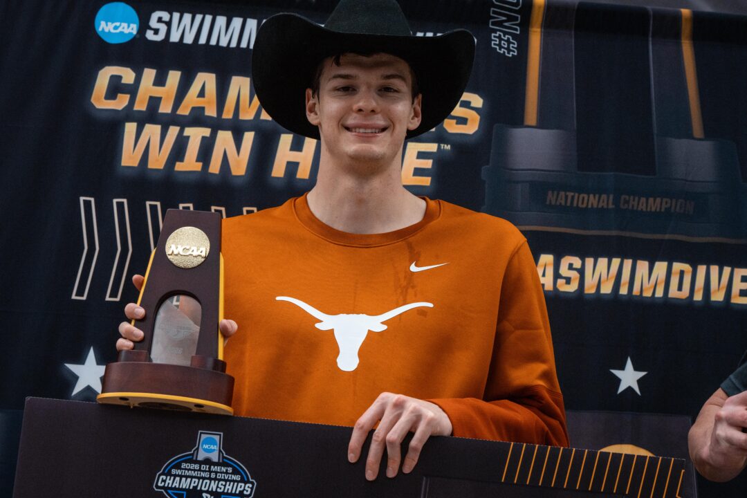 Hubert Kos Breaks His Own 200 Back NCAA Record With 1:34.13 Mark
