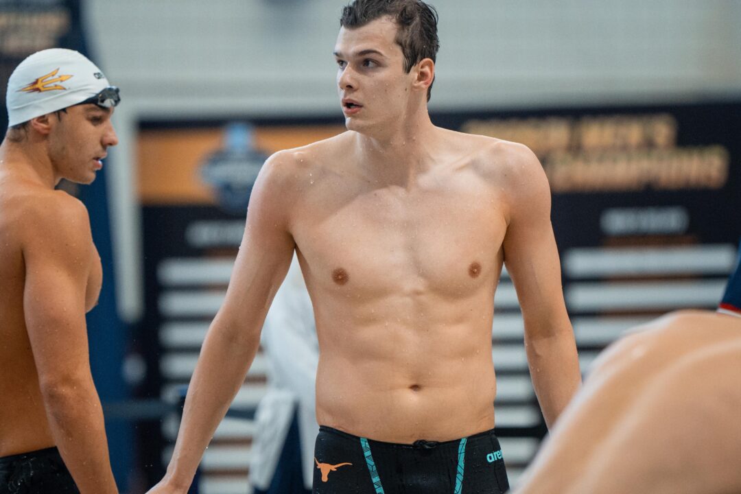 Hubert Kos Breaks Own NCAA Record With 43.08 100 Back In Prelims