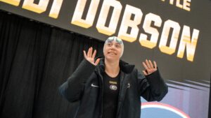 Kennedi Dobson on 200 Free/400 IM Double: “I think I had, like, 20 minutes in between”