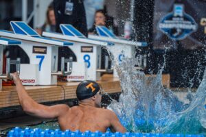 Tennessee’s Koby Bujak-Upton Becomes First Sub-1:30 Freshman 200 Freestyler Ever in 1:29.79