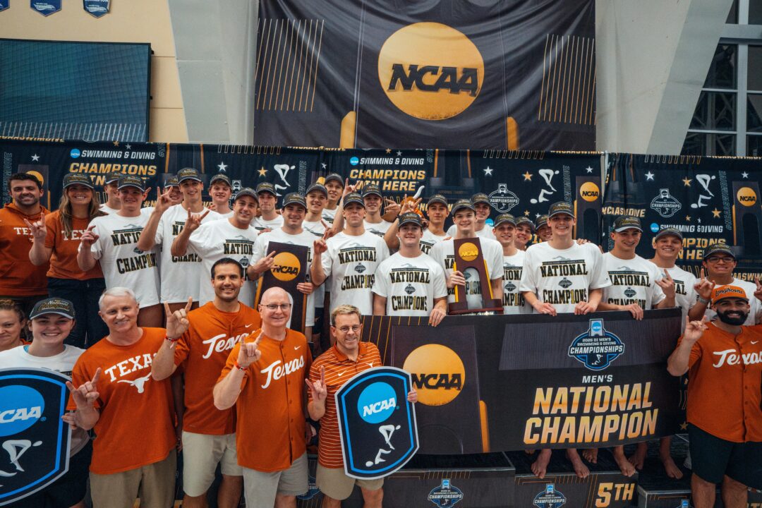 Texas Win 2026 NCAA Men’s Swimming and Diving Championship, Second Consecutive Title