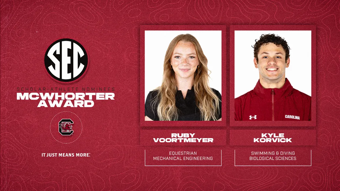 South Carolina’s Kyle Korvick Nominated For SEC McWhorter Post-Grad Scholarship