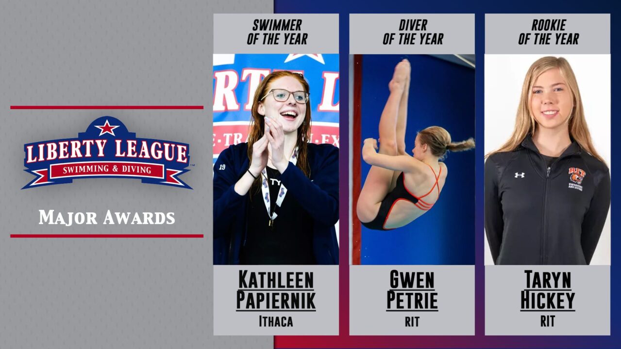 Liberty League Announces 2025-26 Women’s Swimming & Diving Award Recipients