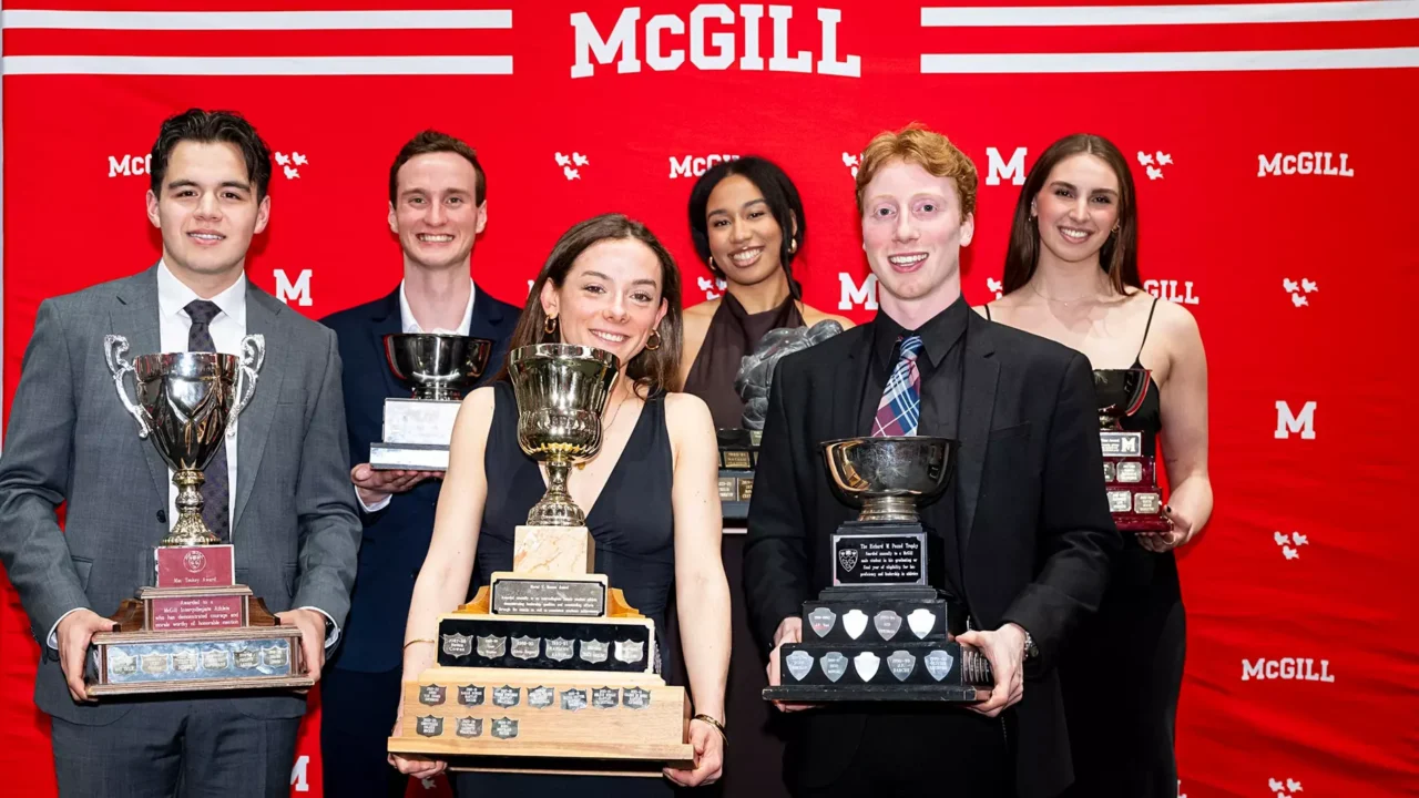 Swimmers Loic Courville-Fortin, Iris Tinmouth Named McGill Athletes of the Year