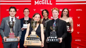 Swimmers Loic Courville-Fortin, Iris Tinmouth Named McGill Athletes of the Year