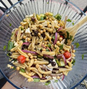 The Hungry Swimmer: Greek Inspired Pasta Salad