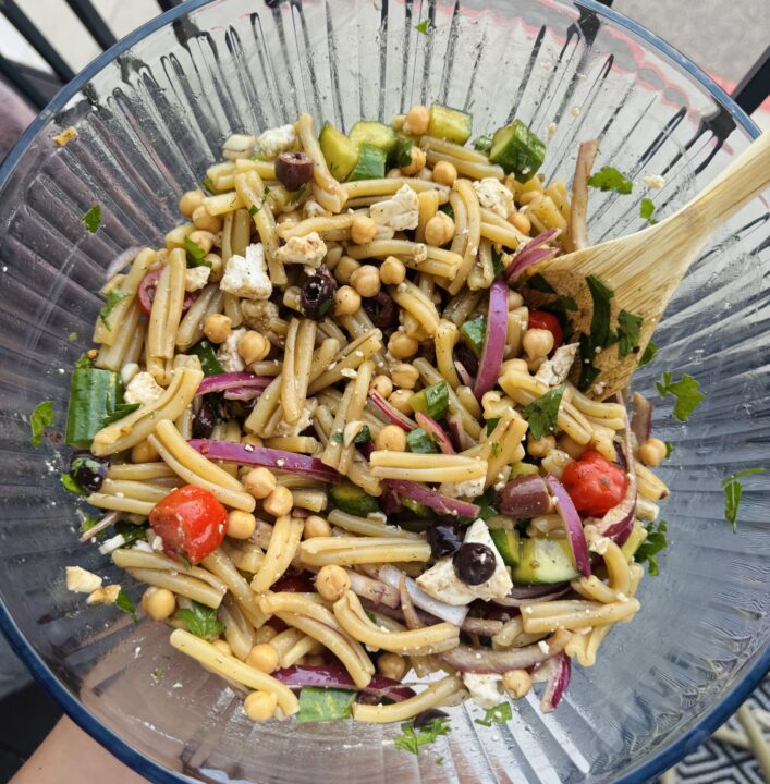 The Hungry Swimmer: Greek Inspired Pasta Salad