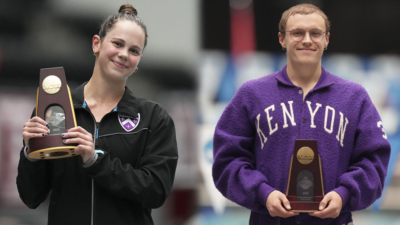 Kenyon’s Haag, Manske Earn NCAA Postgraduate Scholarships