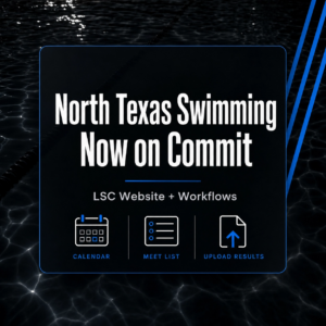 North Texas Swimming Moves to Commit as Swim Organizations Re-Evaluate Their Software Stack