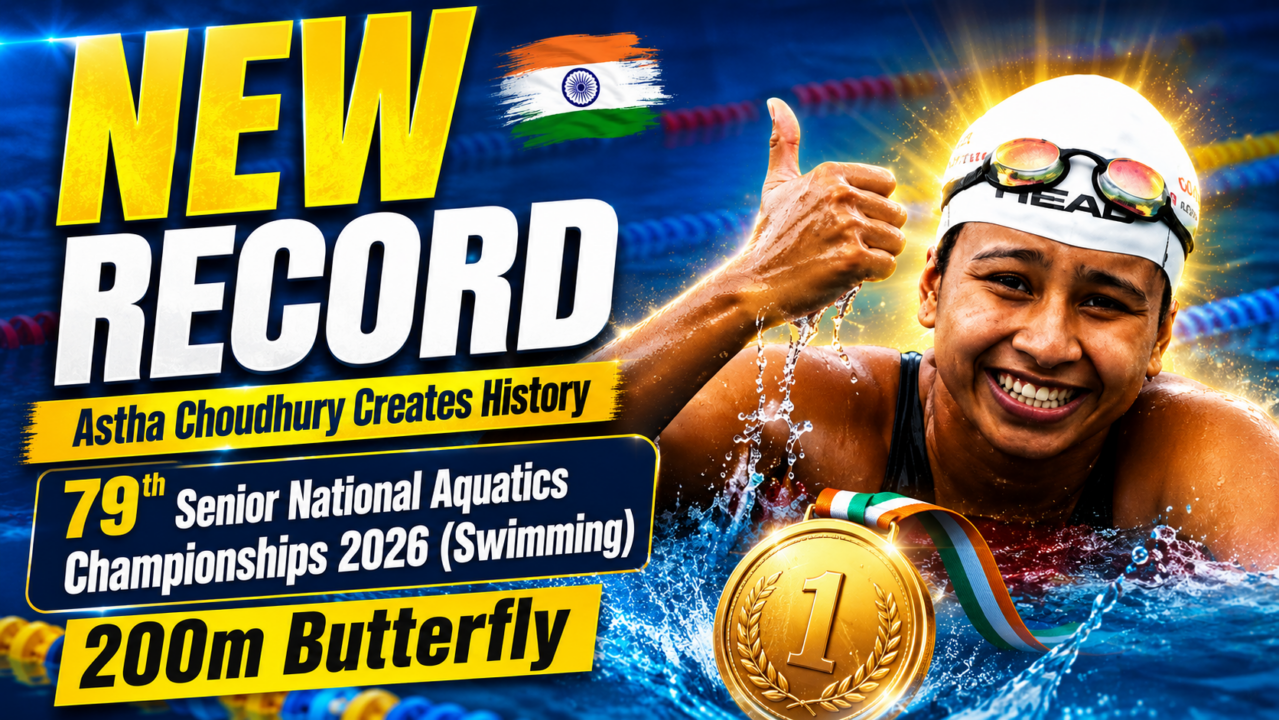 NEW RECORD! Astha Choudhury Shatters 200m Butterfly Record at Senior National 2026