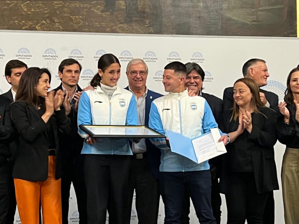 Agostina Hein fue premiada en el Congreso de la Nación en Argentina