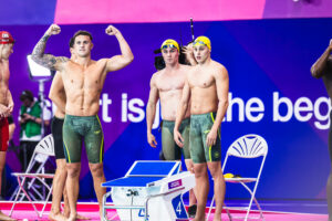 Australia Blast 3:09.49 For Men’s 4×100 Free GR, #9 All-Time; Southam Sets 100 Free GR on leadoff