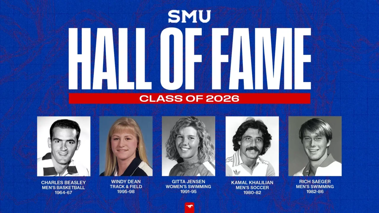 Rich Saeger, Gitta Jensen Inducted Into SMU Athletics Hall of Fame Class of 2026