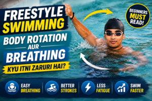 Freestyle Swimming me Body Rotation aur Breathing Ka Connection