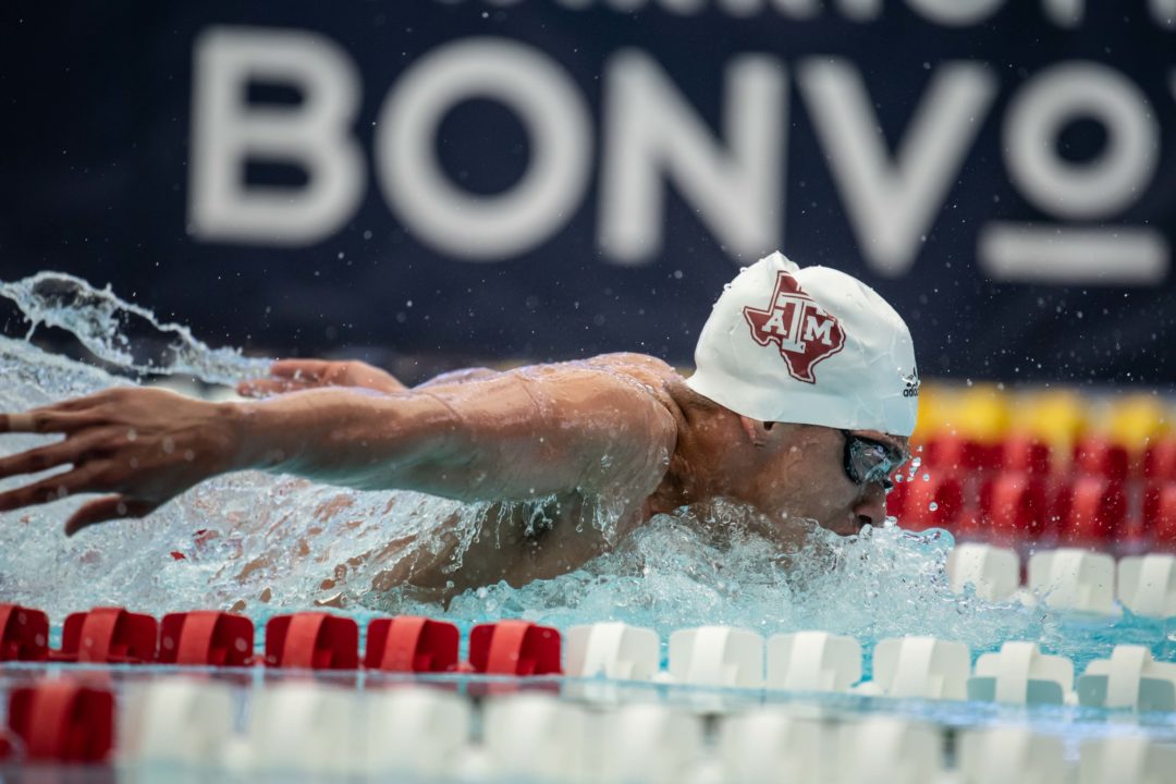 Texas A&M Sweeps LSU, Shaine Casas Posts Lifetime Best in the 100 FL with 44.98